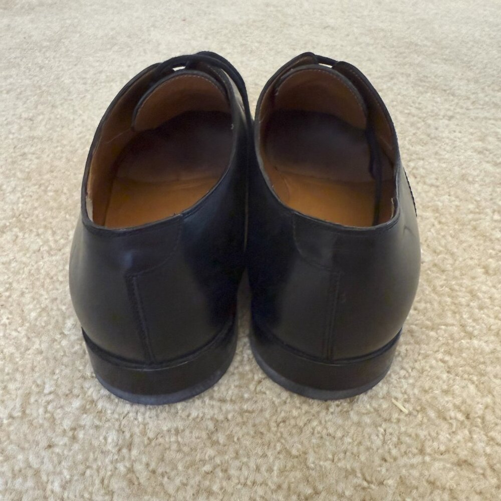 Genuine Gucci Men’s Black Leather Dress Shoes 7G 8.5USA Lace Oxford 269646 - Picture 3 of 4